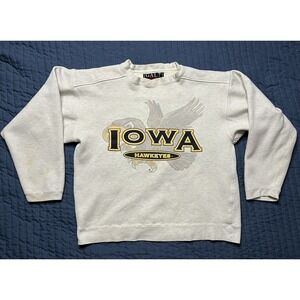 Vintage Galt Sand Iowa Hawkeyes Sweatshirt Adult Size Gray Long Sleeve